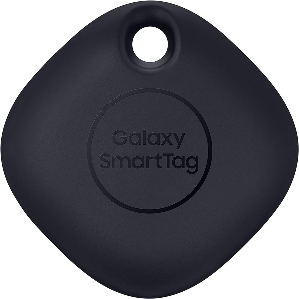 SAMSUNG Galaxy SmartTag 蓝牙智能家居配件追踪器，丢失钥匙附件定位器，包，钱包，行李箱，宠物，眼镜，2021，美国版，黑色