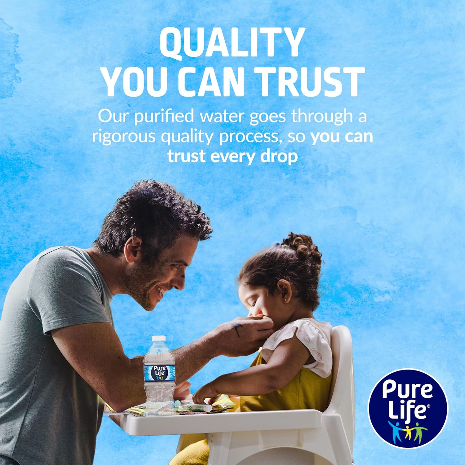 Pure Life纯净水瓶，12包-添加矿物质的瓶装水，口感清爽，塑料瓶-16.9 Fl oz