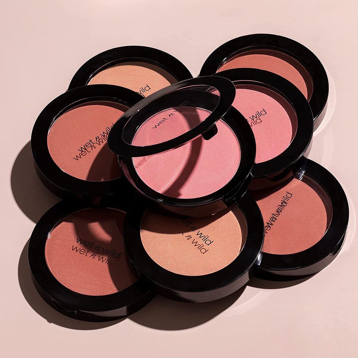 Wet n Wild Color Icon 腮红粉妆，Pinch Me Pink |哑光自然光泽 |保湿荷荷巴油