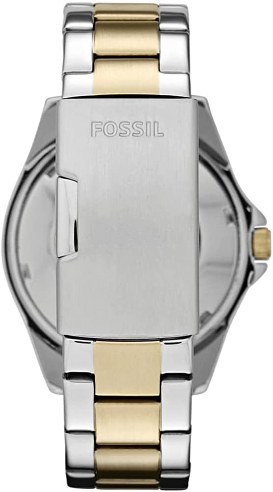 Fossil 女式 Riley 不锈钢水晶装饰多功能石英手表
