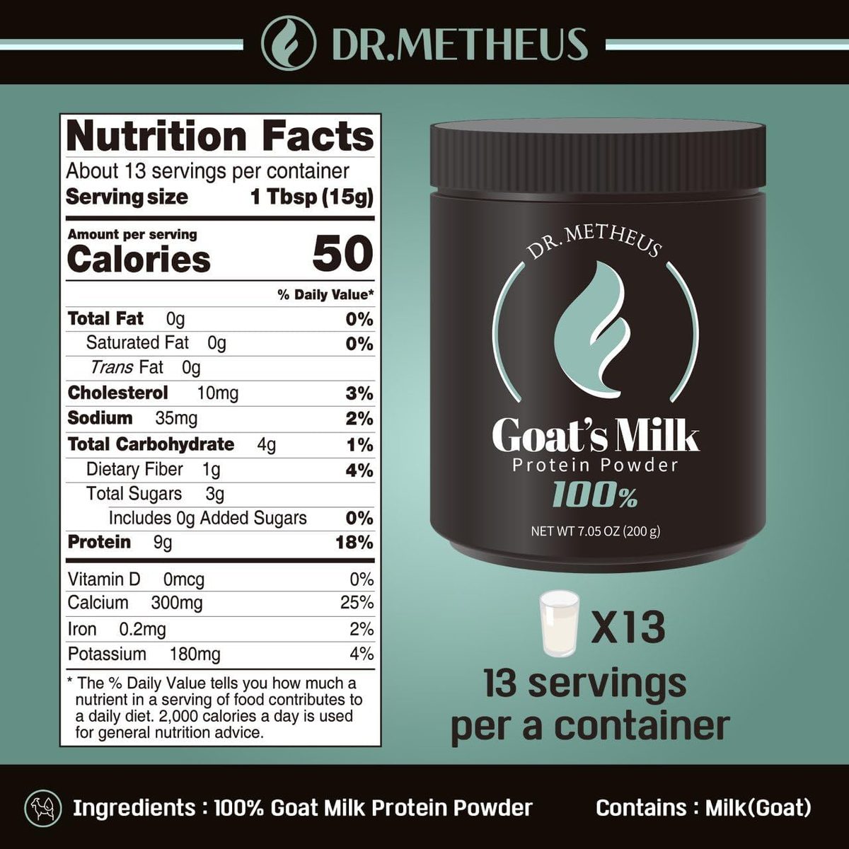 Dr.Meter Milk Sourlands，非消化和钙 - 不含麸质，非转基因
