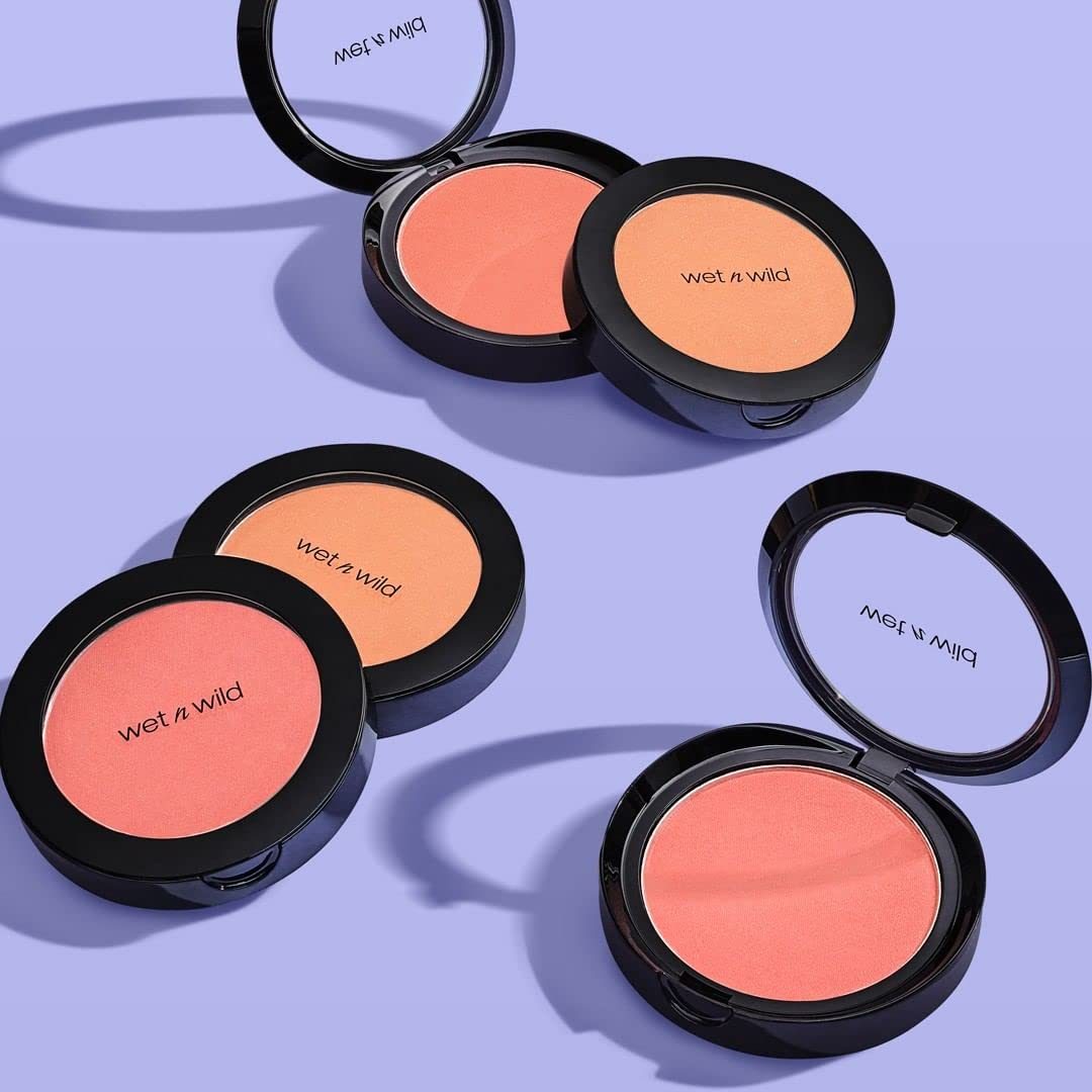 Wet n Wild Color Icon 腮红粉妆，Pinch Me Pink |哑光自然光泽 |保湿荷荷巴油