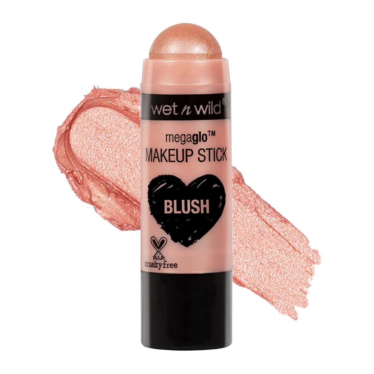 Wet n Wild MegaGlo 遮瑕修容腮红棒，蜜桃臀部 |微光 |腮红化妆多棒|脸颊 |奶油
