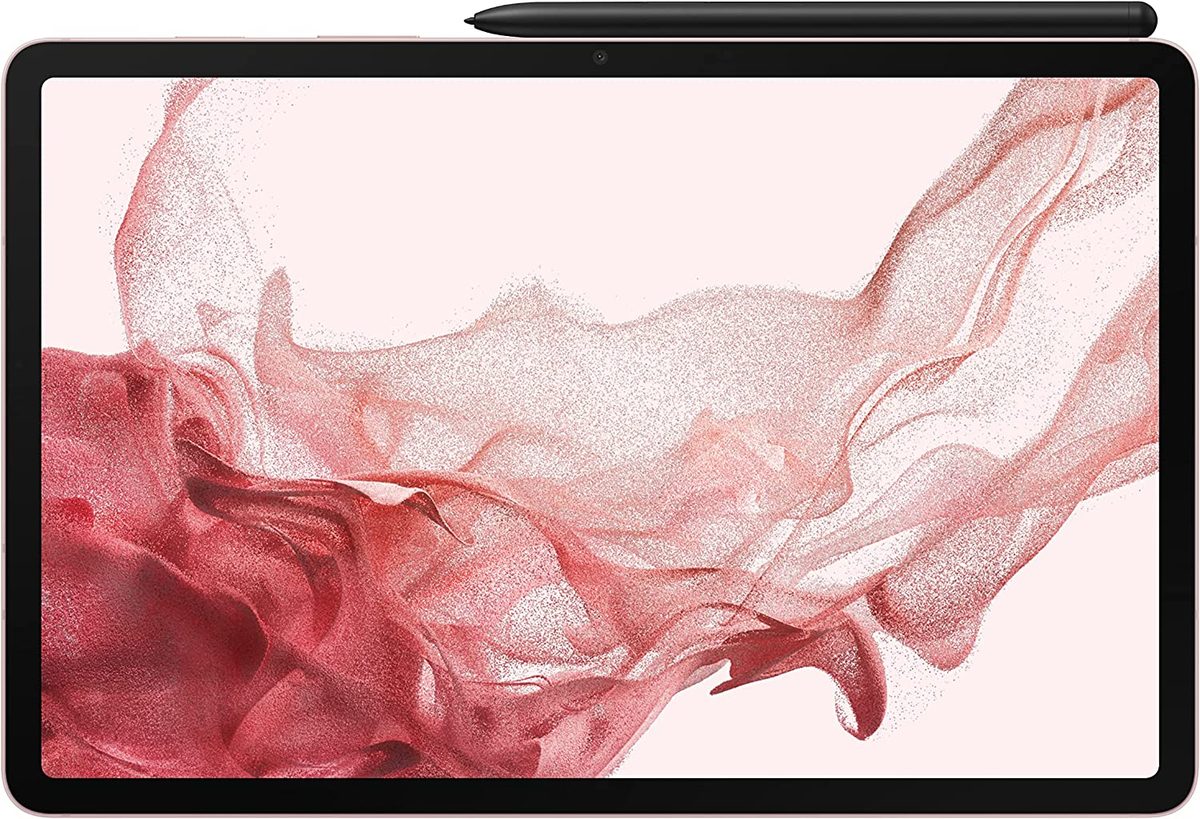 三星 Galaxy Tab S8 11 英寸 256GB WiFi 6E Android 平板电脑带大 LCD 屏幕，持久耐用的电池，随附 S Pen，超广角摄像头，美国版，石墨色