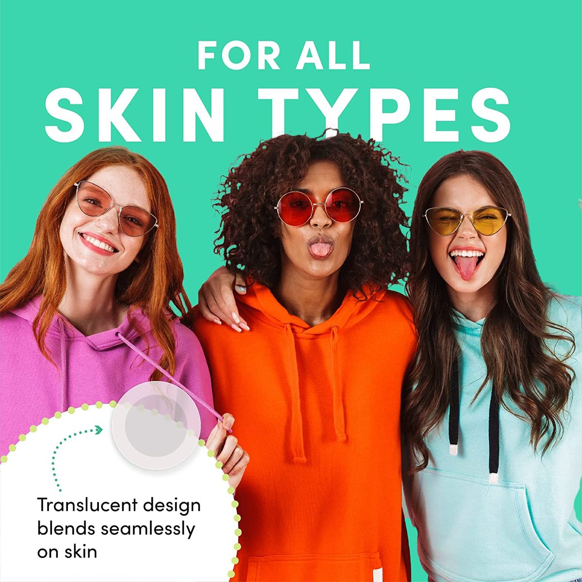 Dots for Spots Pimple Patches for Face - Pack of 24 Hydrocolloid Acne Patch - Invisible Zit Stickers Treatment for Face and Body - 强效、速效、纯素和零残忍韩国护肤