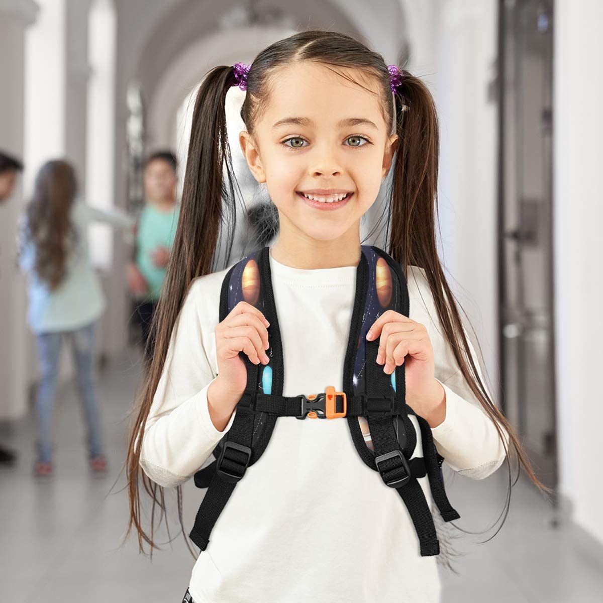 太阳系行星儿童背包幼儿女孩男孩学龄前书包休闲旅行背包书包书包初中小学托儿所幼儿园儿童学生
