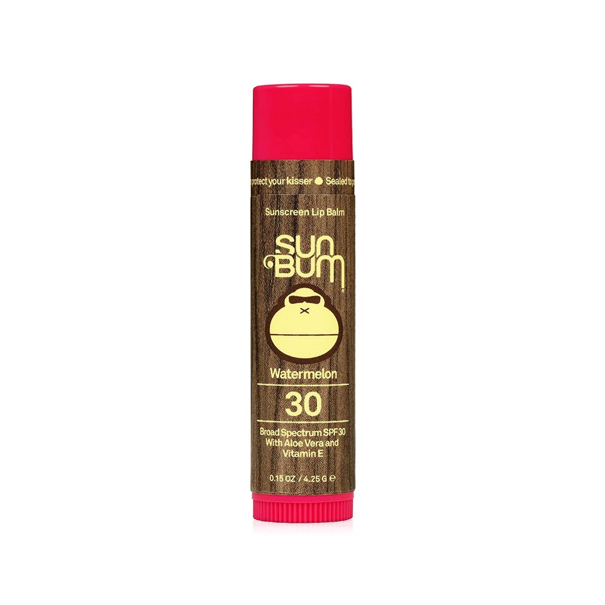 Sun Bum SPF 30 防晒润唇膏 |纯素和无动物实验广谱 UVA/UVB 唇部护理，含芦荟和维生素 E，可滋润双唇 |多种包装 |0.15 盎司（3 件装）