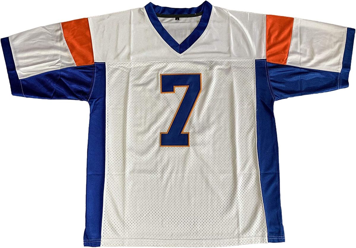 Blue Mountain State 7 Alex Moran 足球球衣蓝白