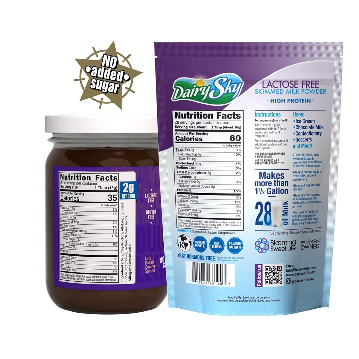 DairySky 牛奶汁 Sabor 巧克力和花边 16 盎司