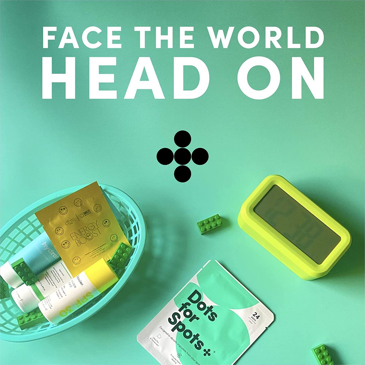 Dots for Spots Pimple Patches for Face - Pack of 24 Hydrocolloid Acne Patch - Invisible Zit Stickers Treatment for Face and Body - 强效、速效、纯素和零残忍韩国护肤