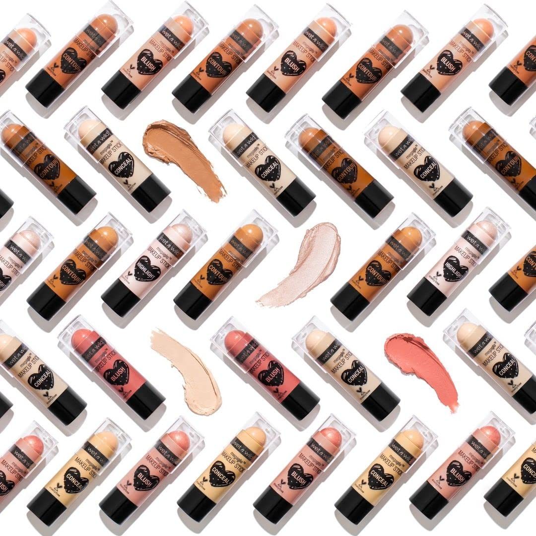 Wet n Wild MegaGlo 遮瑕修容腮红棒，蜜桃臀部 |微光 |腮红化妆多棒|脸颊 |奶油