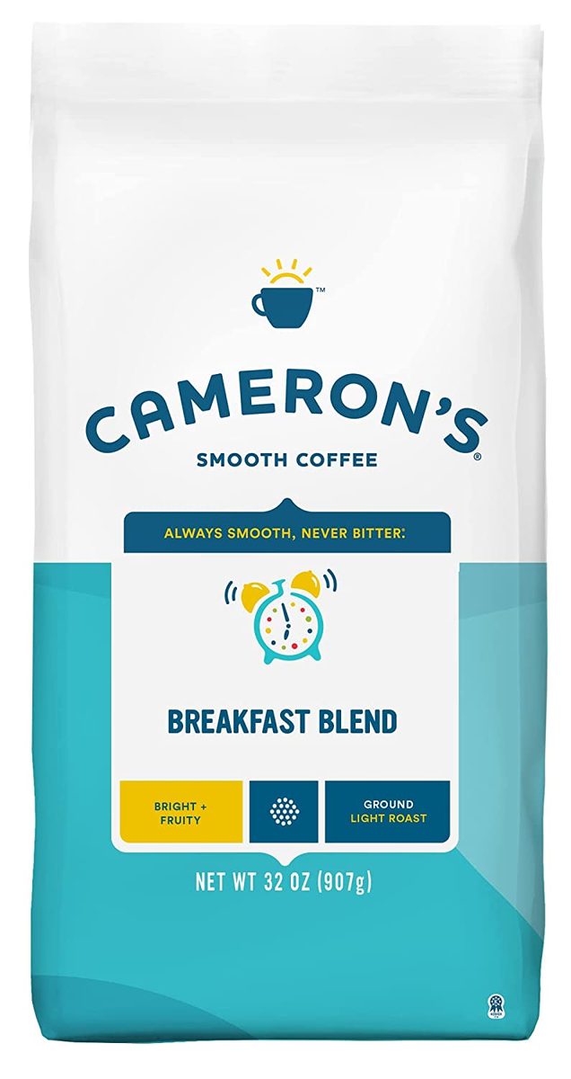 Cameron's Coffee 烘焙咖啡粉袋，混合早餐，32 盎司