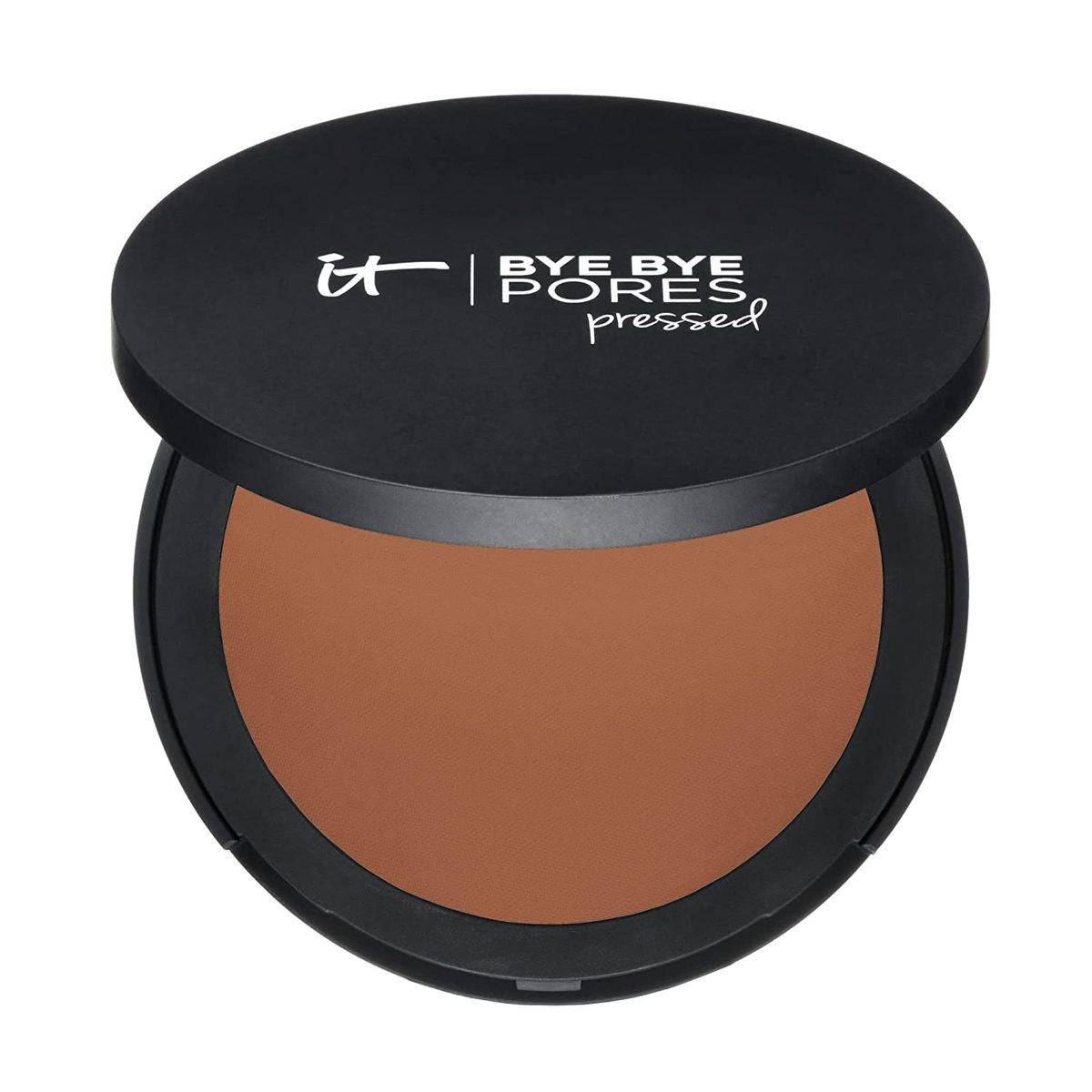 IT Cosmetics Bye Bye 毛孔紧致定妆粉 - 通用半透明色 - 含有抗衰老肽、水解胶原蛋白和抗氧化剂 - 0.31 盎司