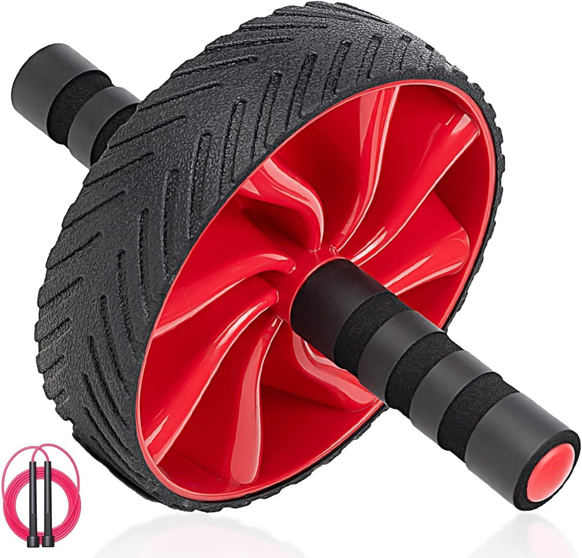 Ab Wheel Roller 家庭锻炼，用于腹部和核心力量训练的 ab 滚轮，用于家庭健身房健身的 ab 锻炼轮，适合初学者和高级水平-ab 滚轮套件
