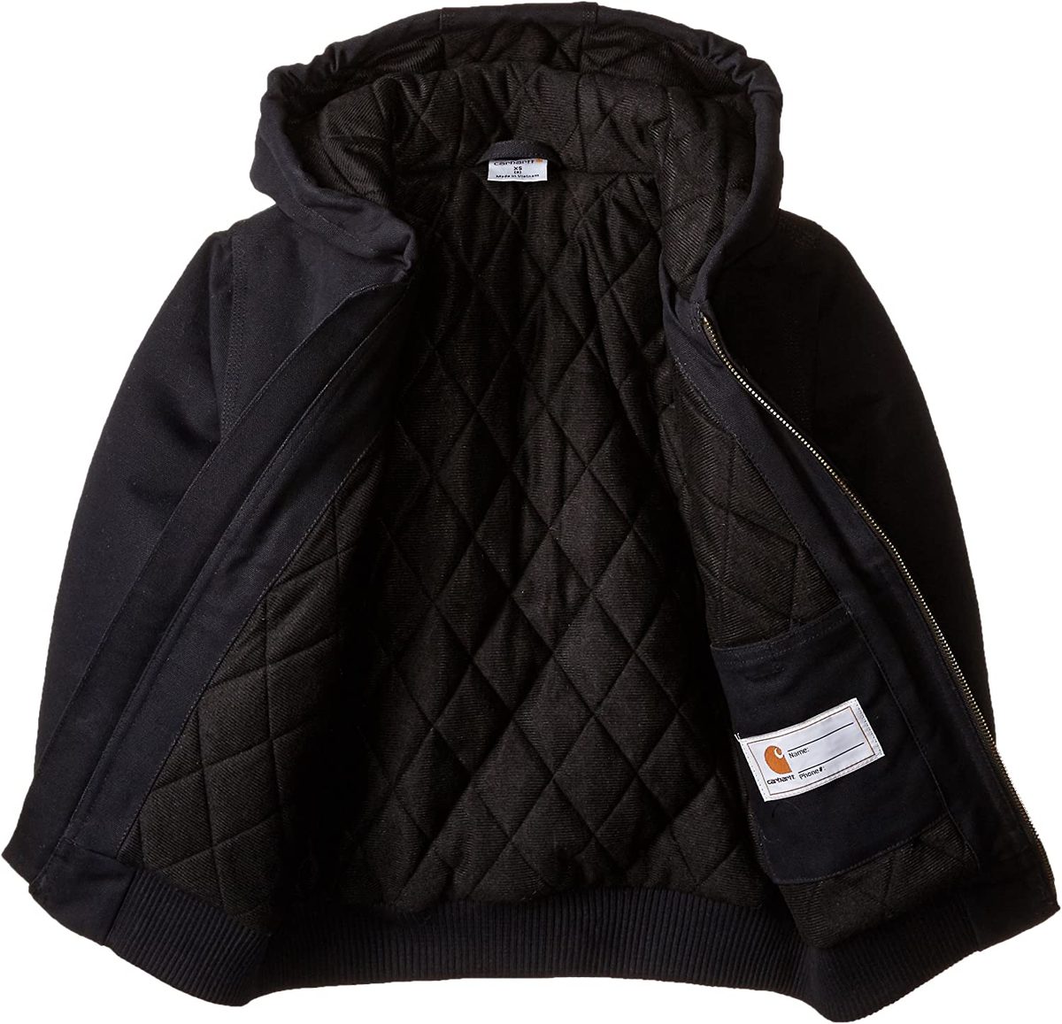 Carhartt 男婴 Active 绗缝法兰绒衬里夹克