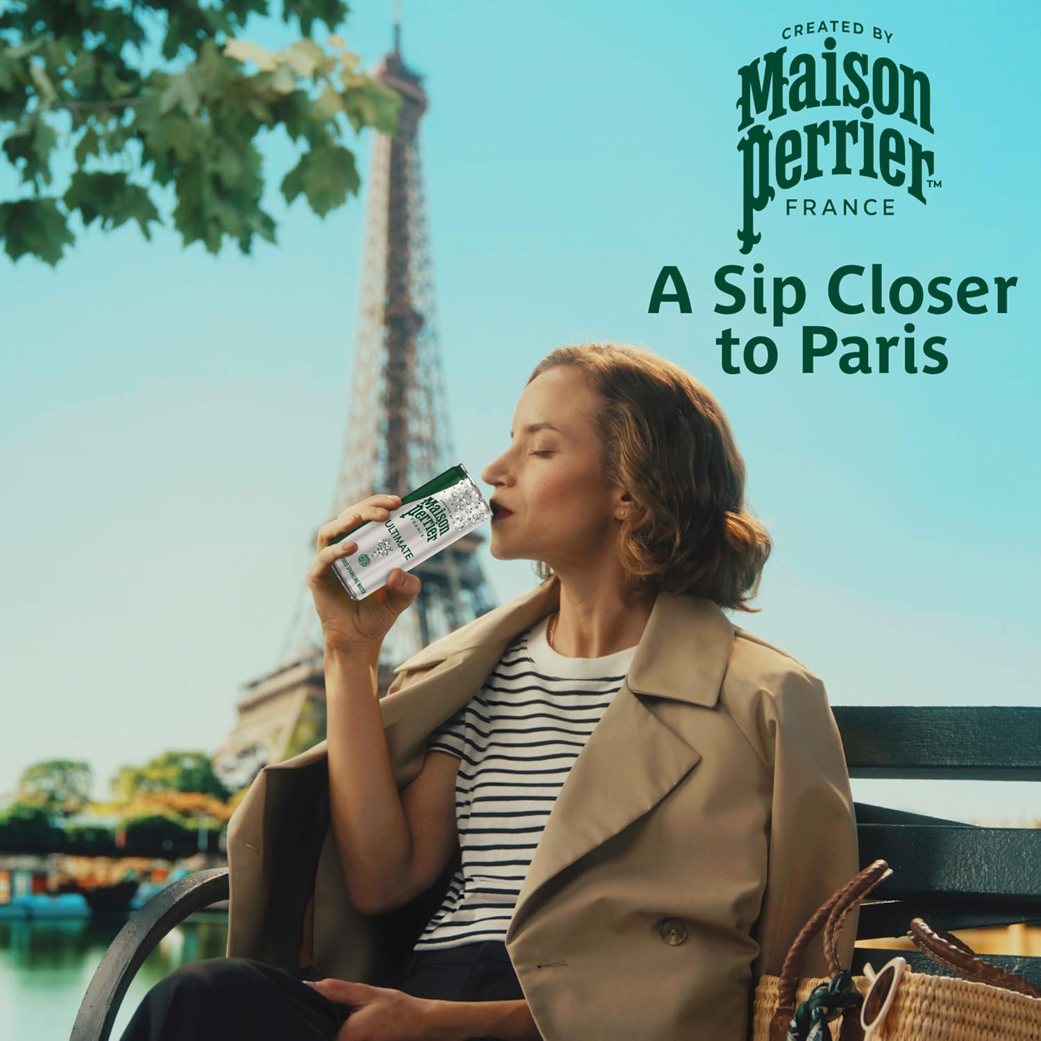 Maison Perrier终极苏打水，11.15盎司罐装，8支，3包