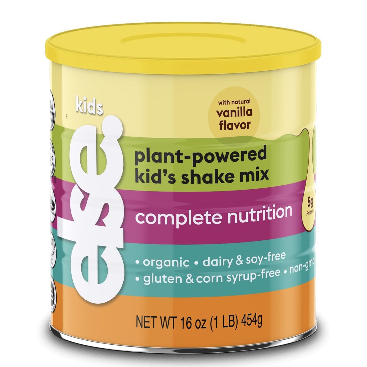 Else Nutriomplete 营养奶昔粉，Plant-Baean，完整儿童营养 D，不含大豆，不含乳制品，16 盎司，奶油香草味