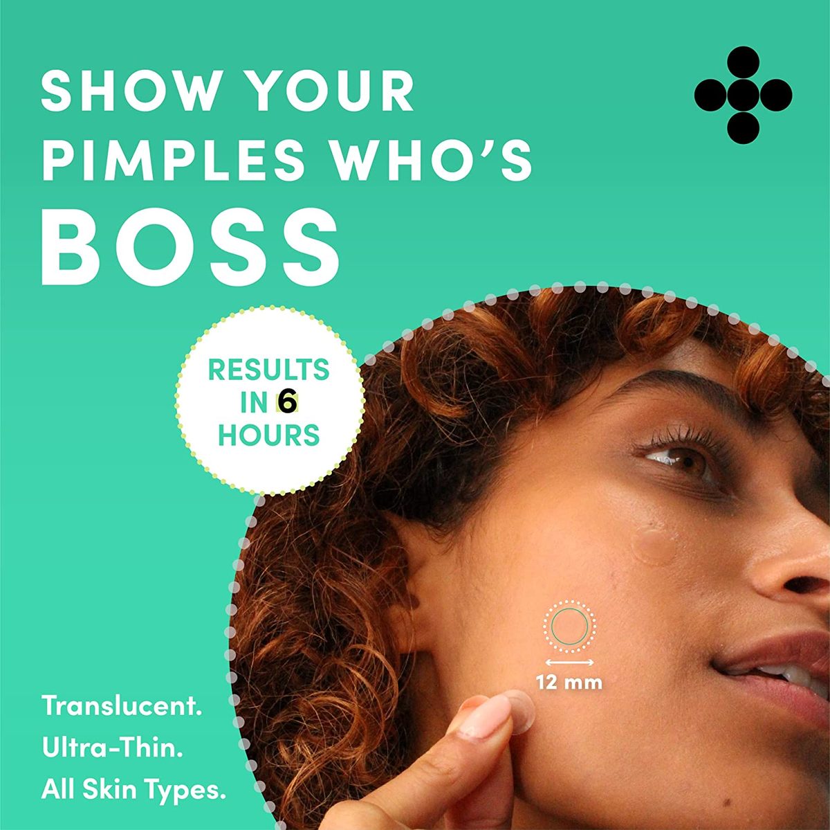 Dots for Spots Pimple Patches for Face - Pack of 24 Hydrocolloid Acne Patch - Invisible Zit Stickers Treatment for Face and Body - 强效、速效、纯素和零残忍韩国护肤