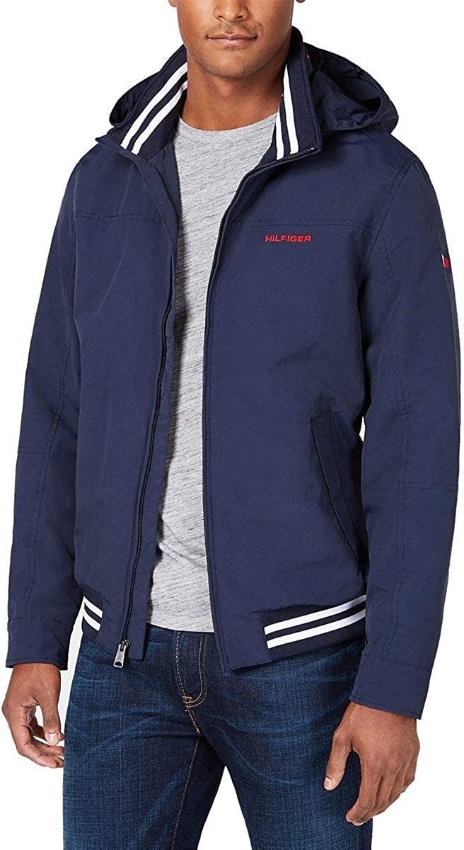 Tommy Hilfiger 男士轻质防水帆船赛飞行员夹克