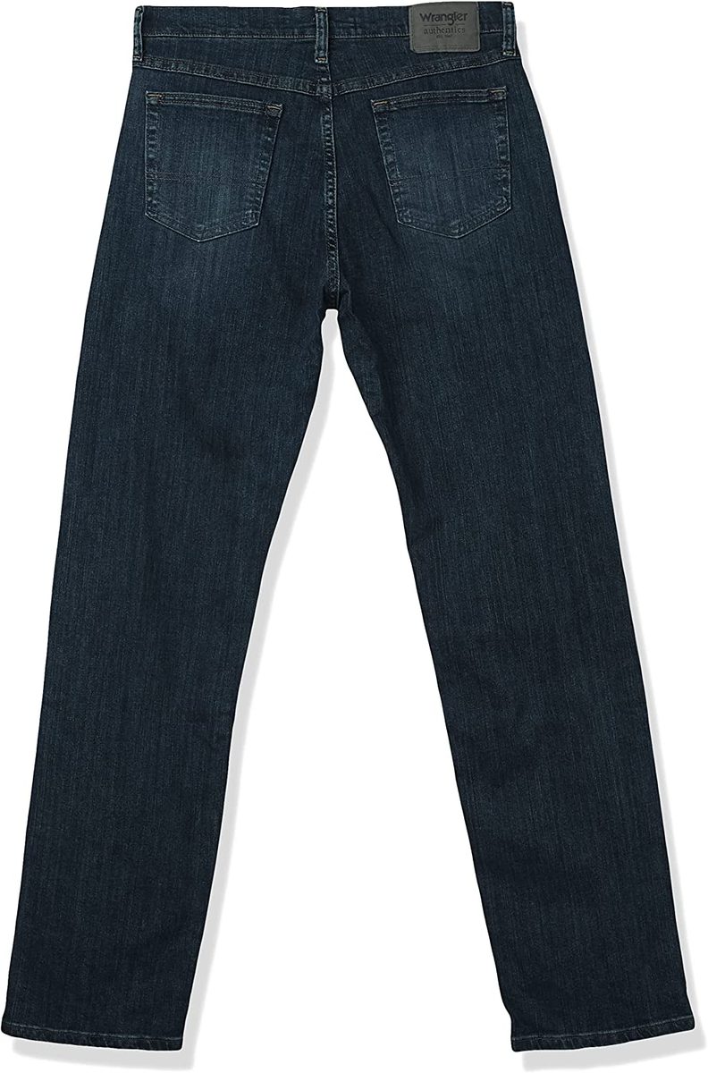 Wrangler Authentics 男式经典 5 口袋标准版型 Flex 牛仔裤