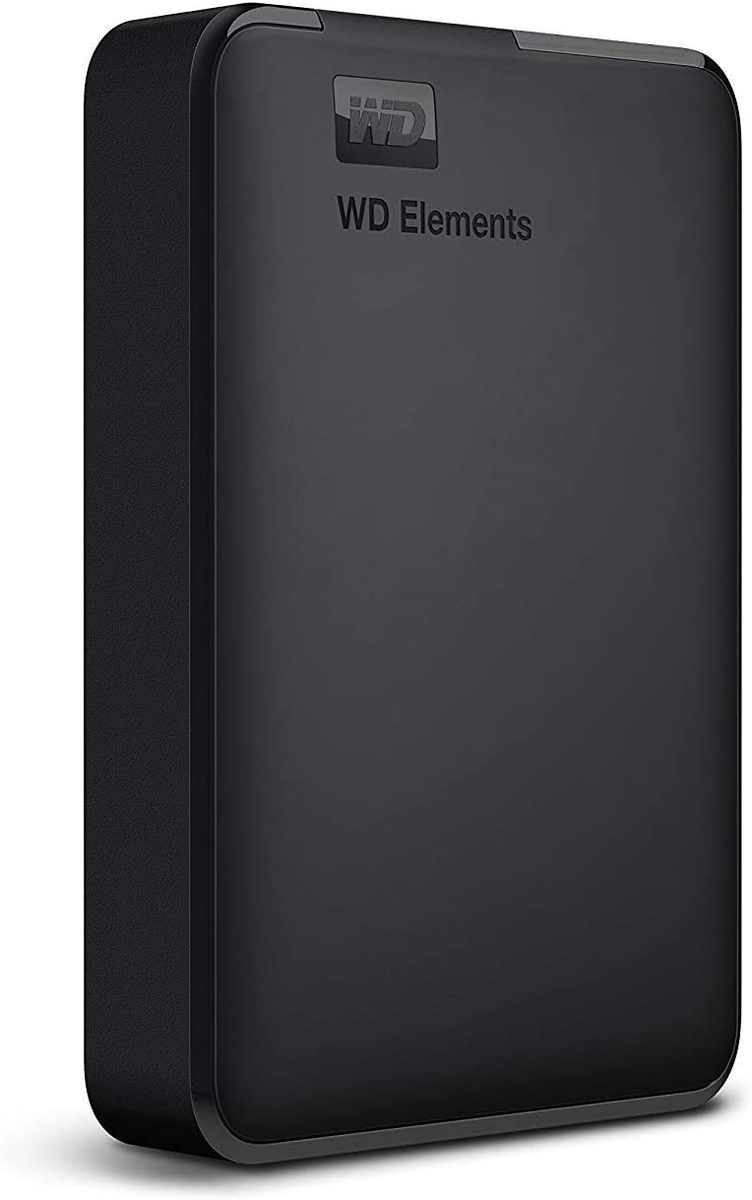 WD 5TB Elements 便携式硬盘、外置硬盘、适用于 PC 和 Mac 的 USB 3.0，即插即用 - WDBU6Y0050BBK-WESN
