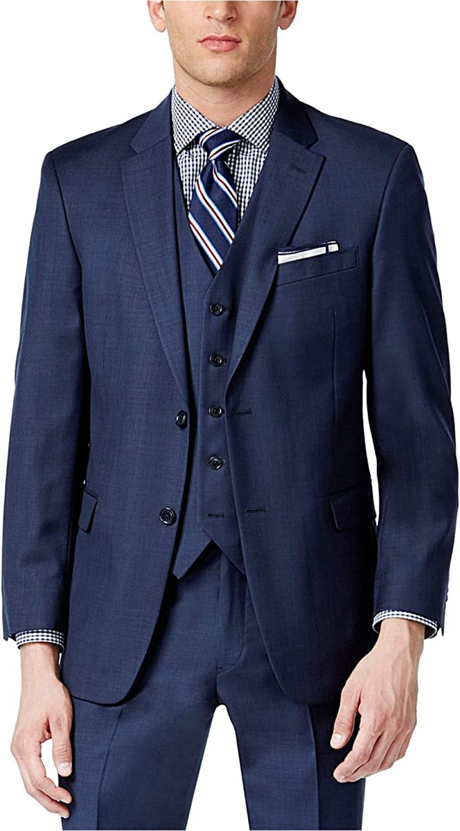 Tommy Hilfiger 男式双扣修身西装外套