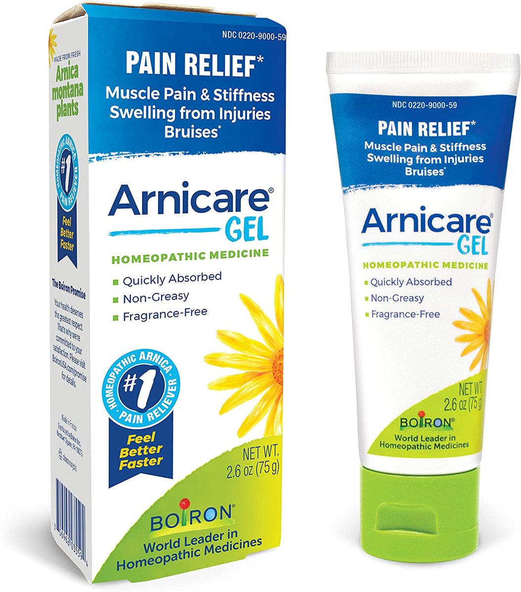 Boiron Arnicare Gel for Soothing Relief of Joint Pain, Muscle Pain, Muscle Soreness, and Swelling from 瘀伤或损伤 - 不油腻，无香料 - 2.6 盎司