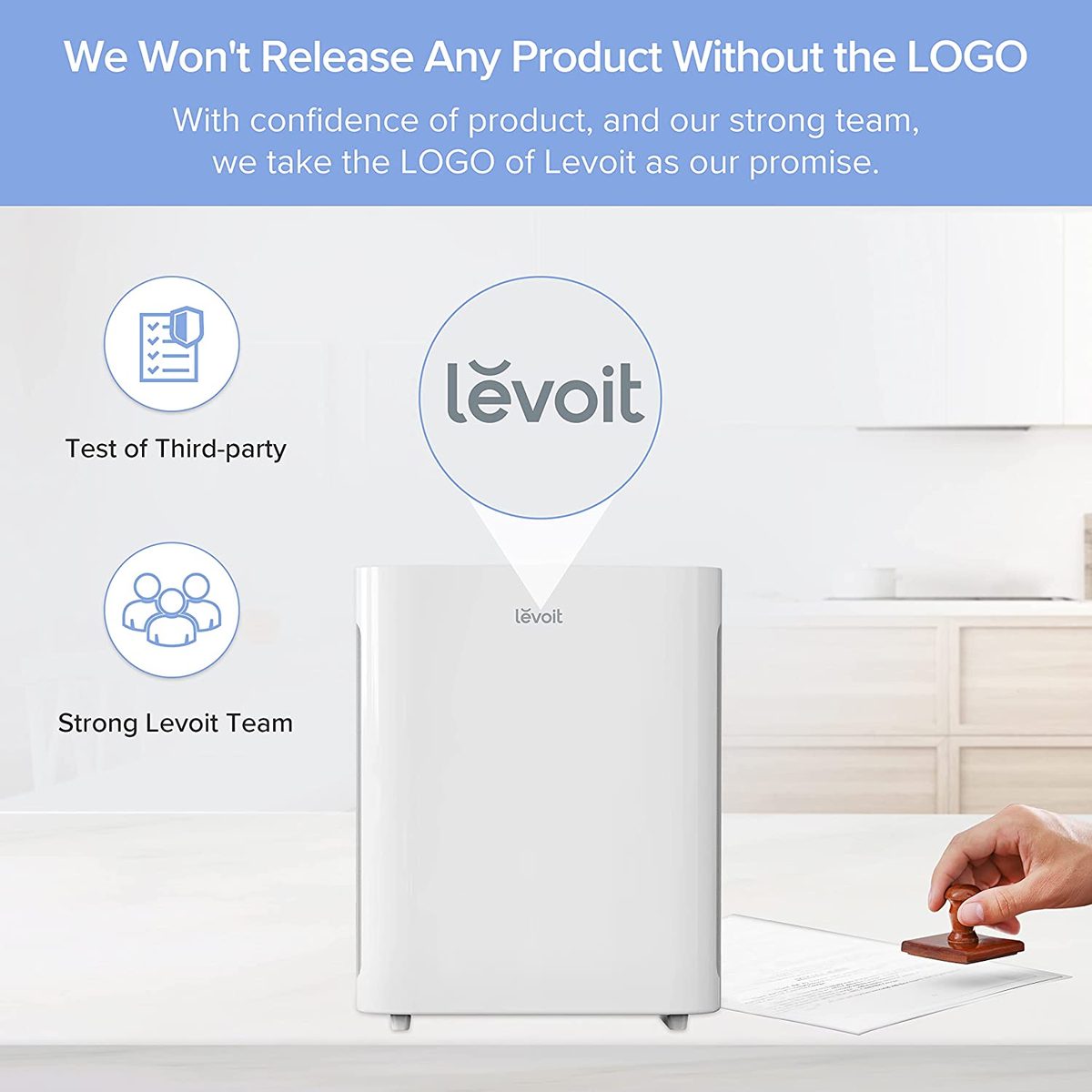 LEVOIT 家用大房间空气净化器，H13 True HEPA 过滤器清洁剂，带可水洗过滤器，适用于过敏、烟雾、灰尘、花粉，卧室静音除臭剂，宠物毛发去除剂，Vital 100，白色