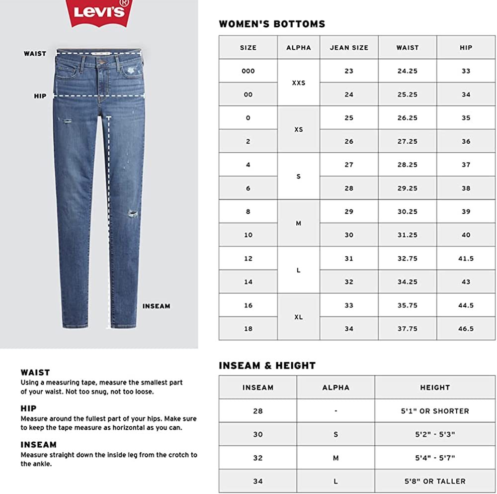 Levi's 新款男友式女式牛仔裤（标准版和加大版）
