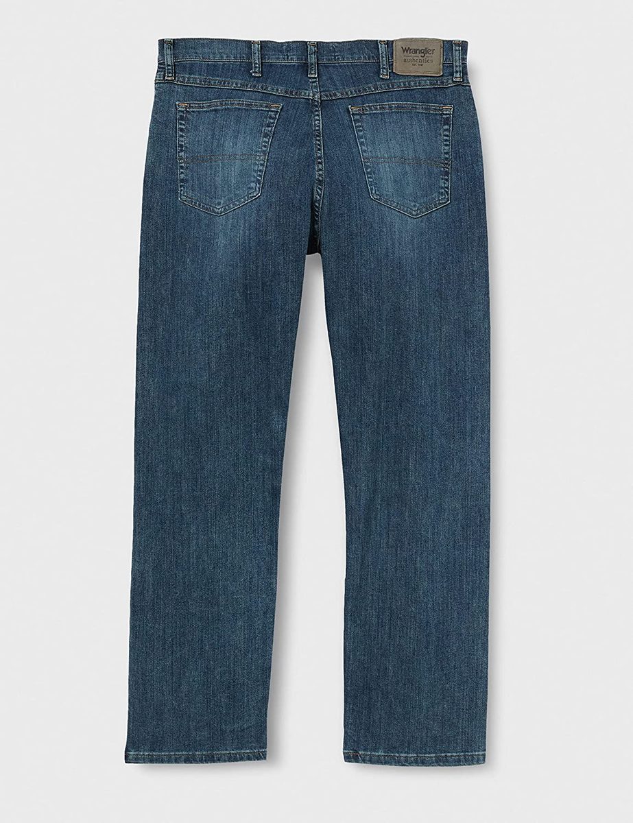 Wrangler Authentics 男式经典 5 口袋标准版型 Flex 牛仔裤