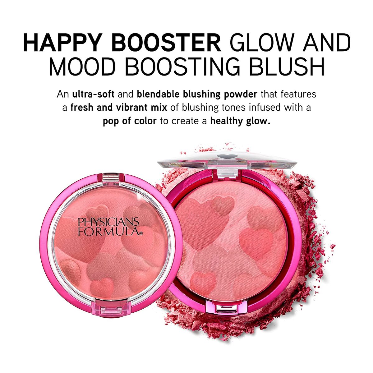 Physicians Formula Happy Booster Glow and Mood Boosting 腮红，天然，0.24 盎司。