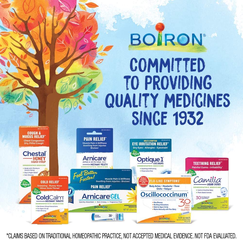Boiron Arnicare Gel for Soothing Relief of Joint Pain, Muscle Pain, Muscle Soreness, and Swelling from 瘀伤或损伤 - 不油腻，无香料 - 2.6 盎司
