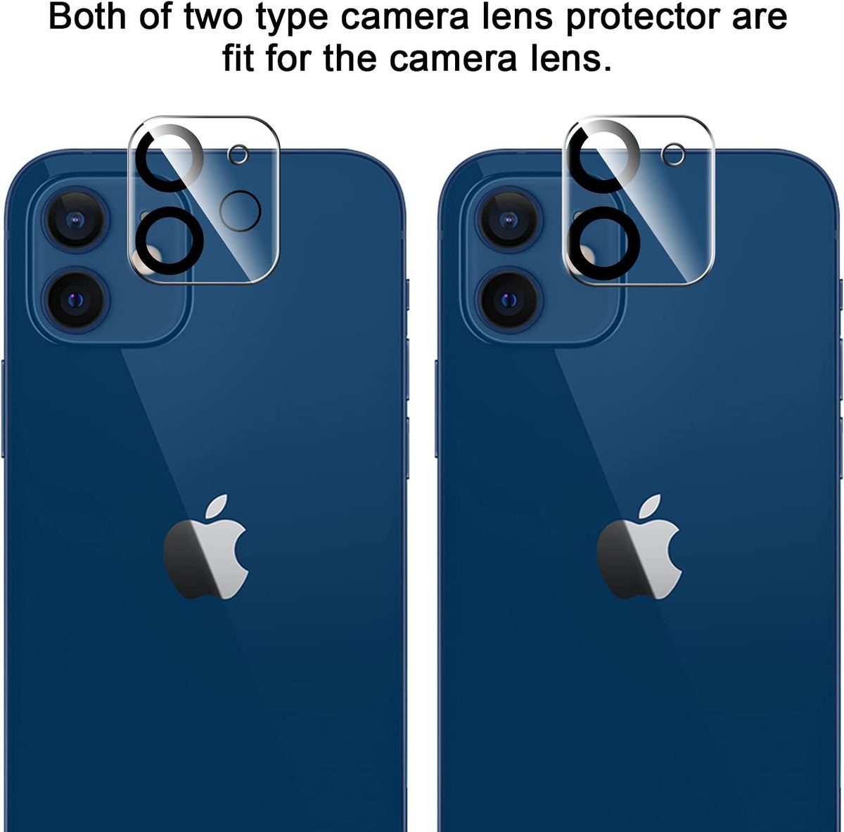 [3+3+1] LK 3 件装 iPhone 12 屏幕保护膜 + 3 件装带对准框的镜头保护膜，[9H] 钢化玻璃，防刮擦，无气泡，适用于 iPhone 12 的光滑触摸屏保护膜，透明，6.1 英寸