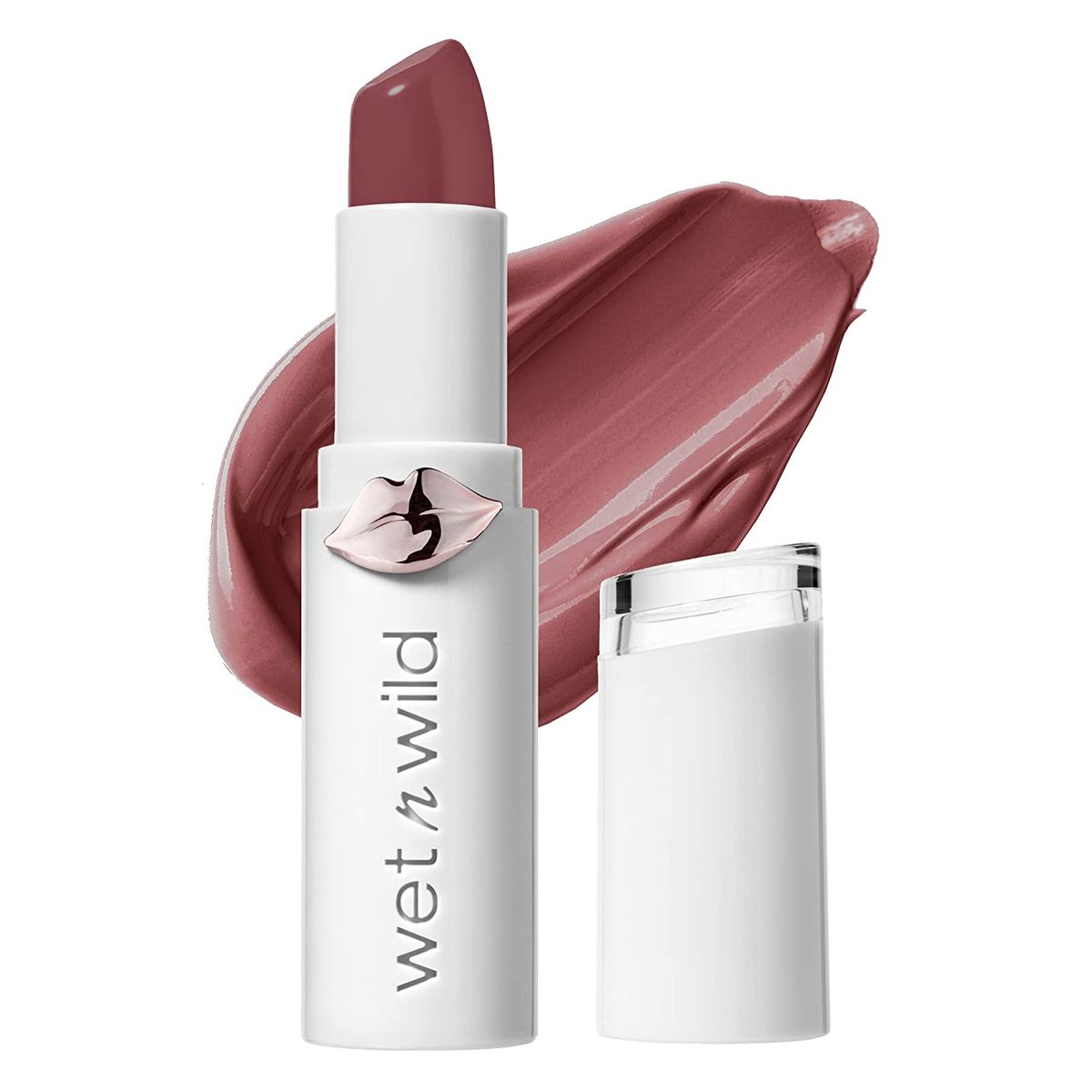 wet n wild<lipstick Mega Last High-Shine<lipstick<lip Color Makeup, Rosé And Slay 润唇膏