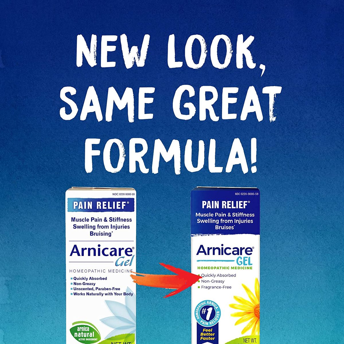 Boiron Arnicare Gel for Soothing Relief of Joint Pain, Muscle Pain, Muscle Soreness, and Swelling from 瘀伤或损伤 - 不油腻，无香料 - 2.6 盎司