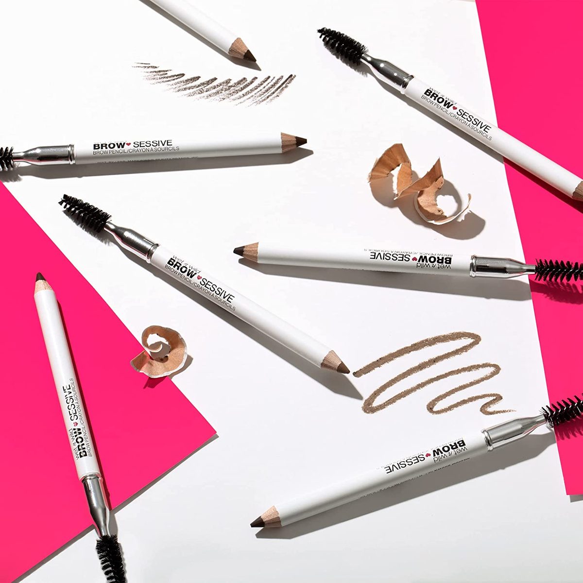 眉笔 By Wet n Wild Brow-Sessive Brow Makeup Pencil<liner Blending Brush, Precise, Fine Tip, Shapes, Defines, Fills, Dark Brown