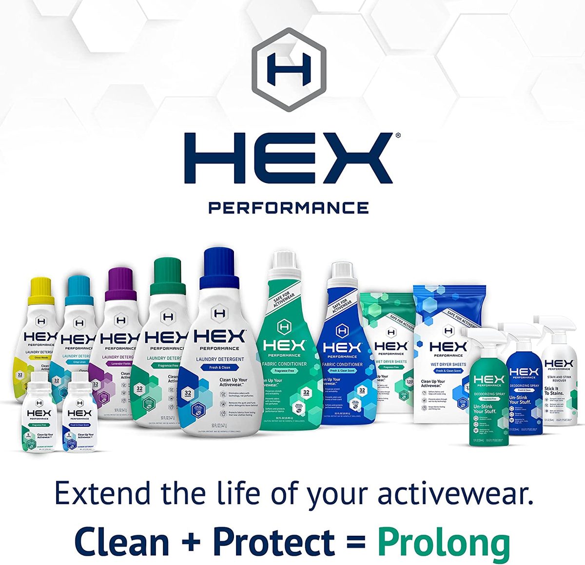 HEX Performance 除臭喷雾，无香精，12 盎司（2 件装）- 非常适合鞋子、装备和健身垫，环保