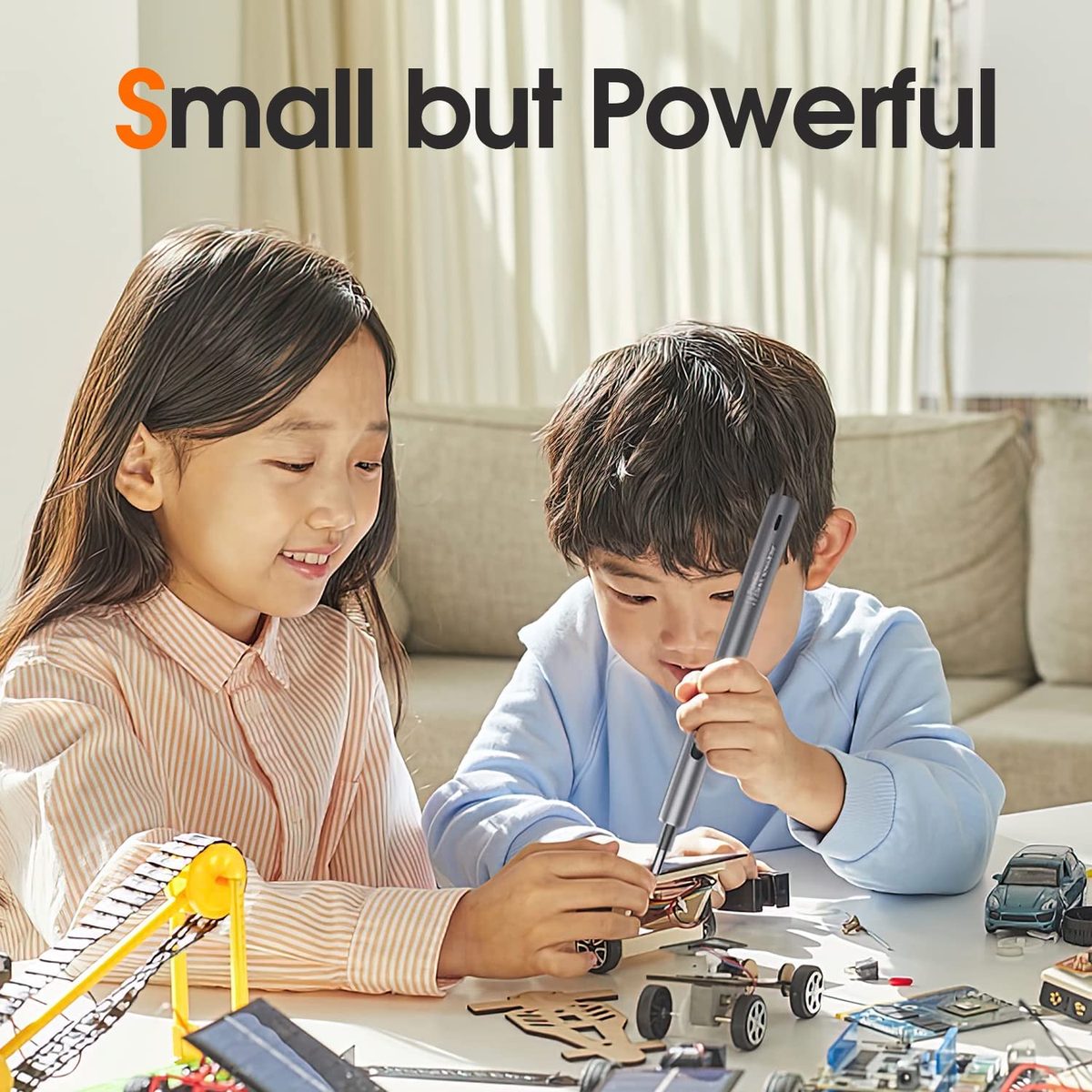 UF-TOOLS 迷你电动螺丝刀，62 合 1 充电式小型电动螺丝刀套装，带 48 钻头、LED 灯和磁垫，专业维修工具，适用于手机手表相机笔记本电脑