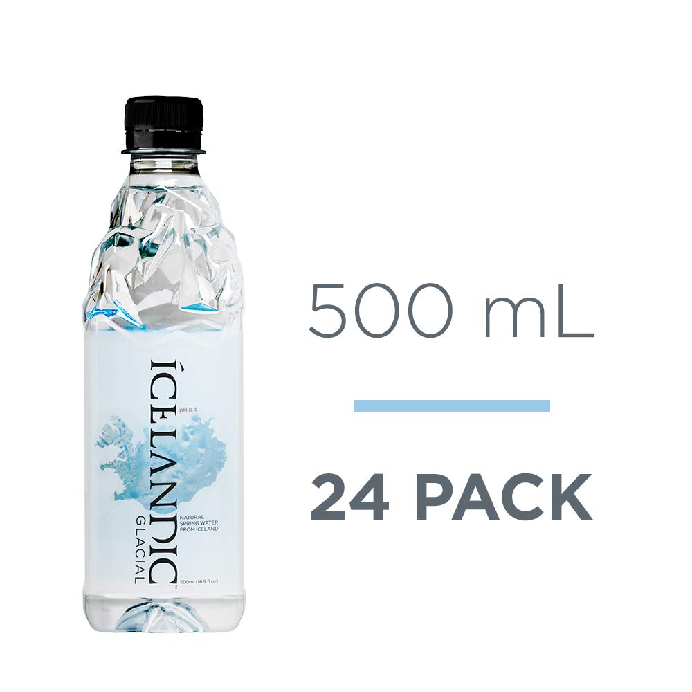 冰岛冰川天然泉水碱性水，16.9 Fl Oz（24包）