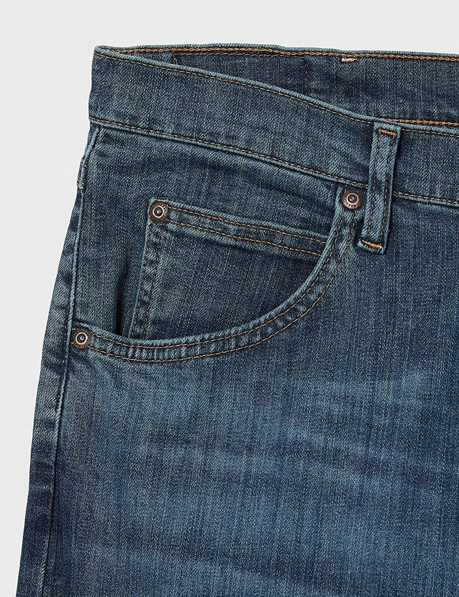 Wrangler Authentics 男式经典 5 口袋标准版型 Flex 牛仔裤
