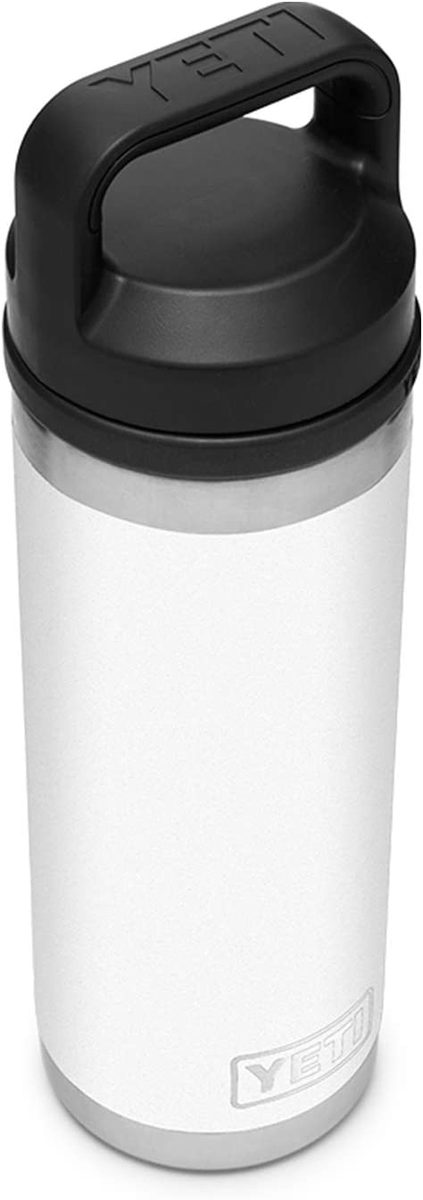 YETI Rambler 18 盎司奶瓶，真空隔热，不锈钢带凸耳盖