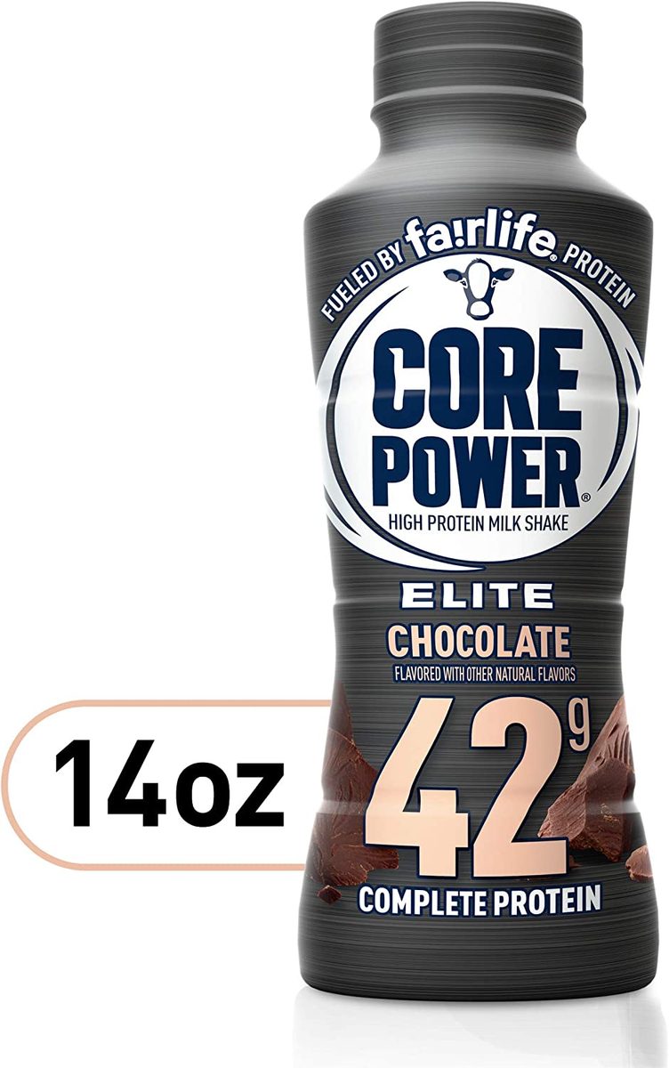 Fairlife Core Power Elite 42 克高蛋白奶昔，锻炼恢复即饮，巧克力，14 液体盎司（12 包）