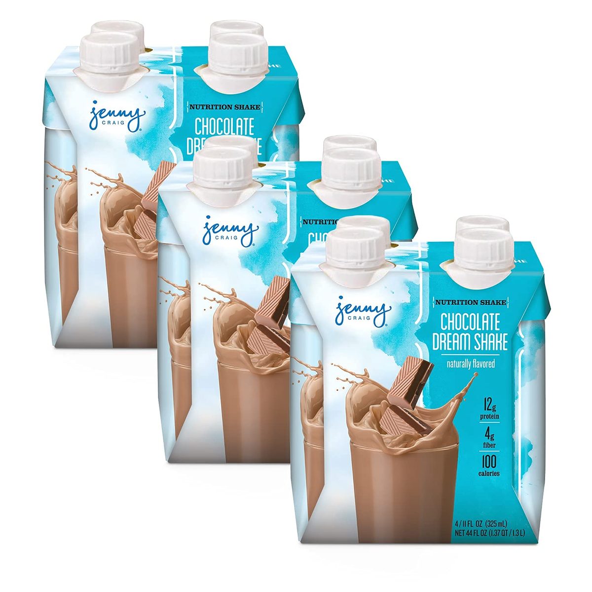 Jenny Craig 香草奶油奶昔：即饮蛋白质奶昔，（12 包）