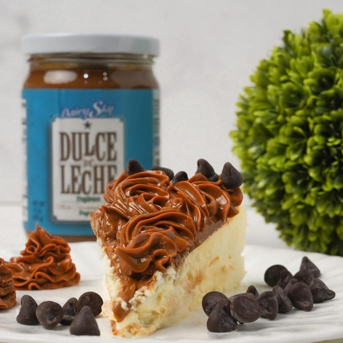 DairySky Lacer（16 盎司）和有机 Dulce de L 不含 Noth 蛋白质和钙 |咖啡焦糖酱、冰淇淋配料、焦糖巧克力酱
