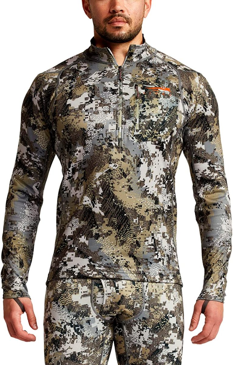 SITKA Gear 男士 Core 中型 Zip-T 长袖狩猎衬衫