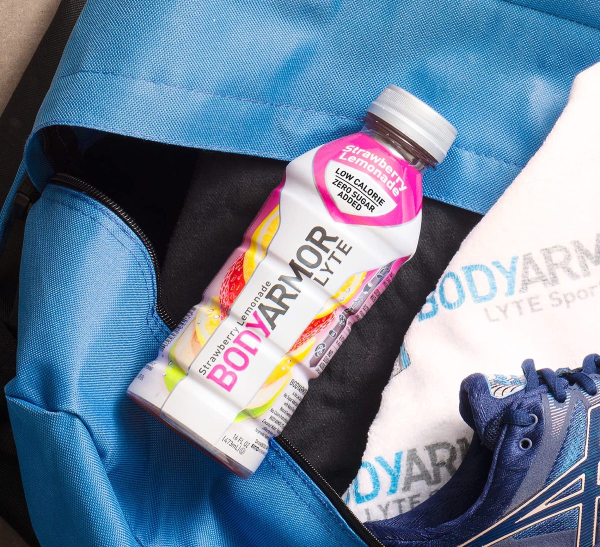 BODYARMOR LYTE 运动饮料低热量运动饮料，草莓柠檬水，含维生素的天然风味，富含钾的电解质，非常适合运动员 16 液体盎司（12 件装）