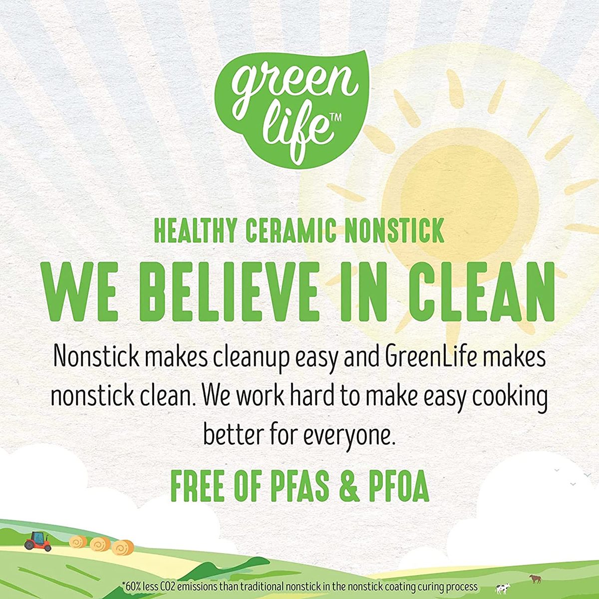 GreenLife 三合一早餐机，健康陶瓷不粘双烤盘，适用于蛋肉和煎饼，2 片吐司抽屉，易于使用的定时器，绿松石色