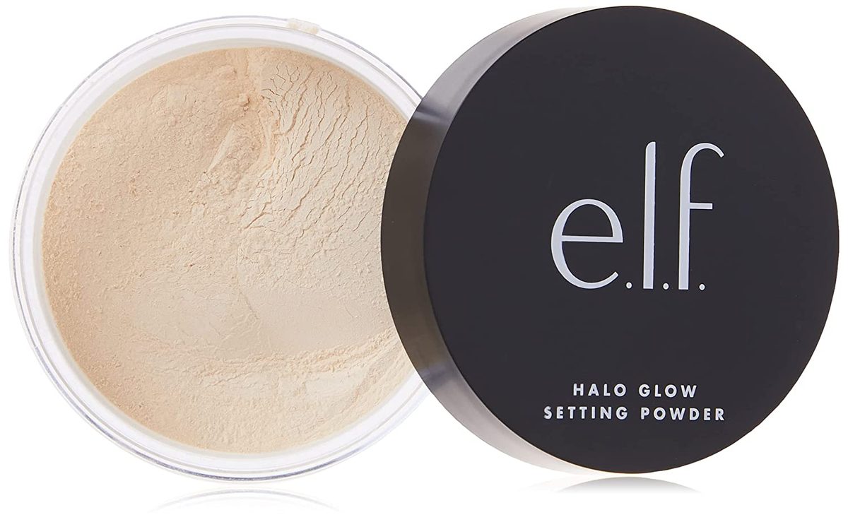 elf，Halo Glow 定妆粉，丝滑，轻盈，模糊，抚平，缩小毛孔和细纹，打造柔焦效果，轻盈，半哑光效果，0.24 盎司