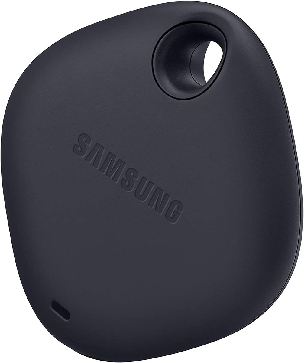 SAMSUNG Galaxy SmartTag 蓝牙智能家居配件追踪器，丢失钥匙附件定位器，包，钱包，行李箱，宠物，眼镜，2021，美国版，黑色