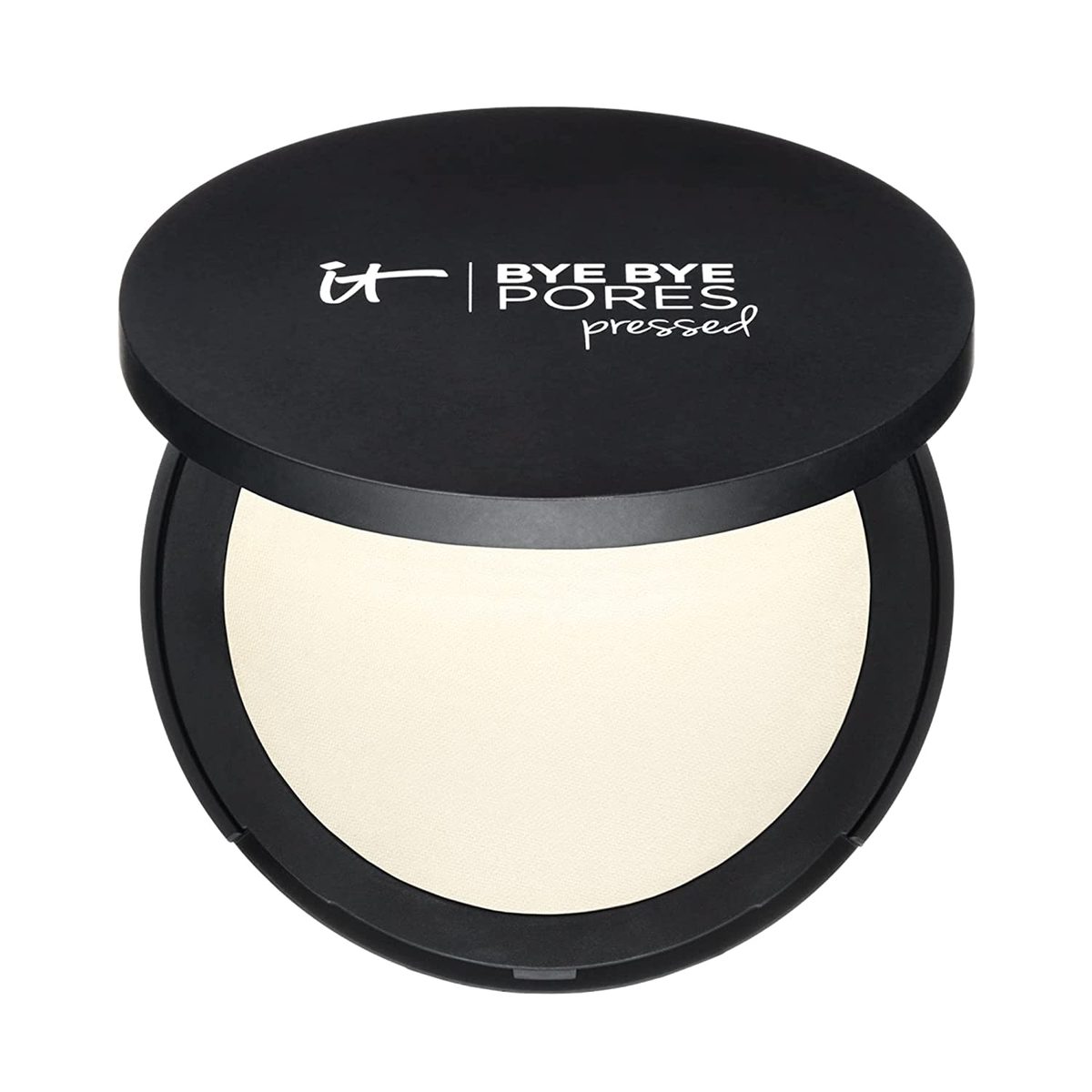 IT Cosmetics Bye Bye 毛孔紧致定妆粉 - 通用半透明色 - 含有抗衰老肽、水解胶原蛋白和抗氧化剂 - 0.31 盎司